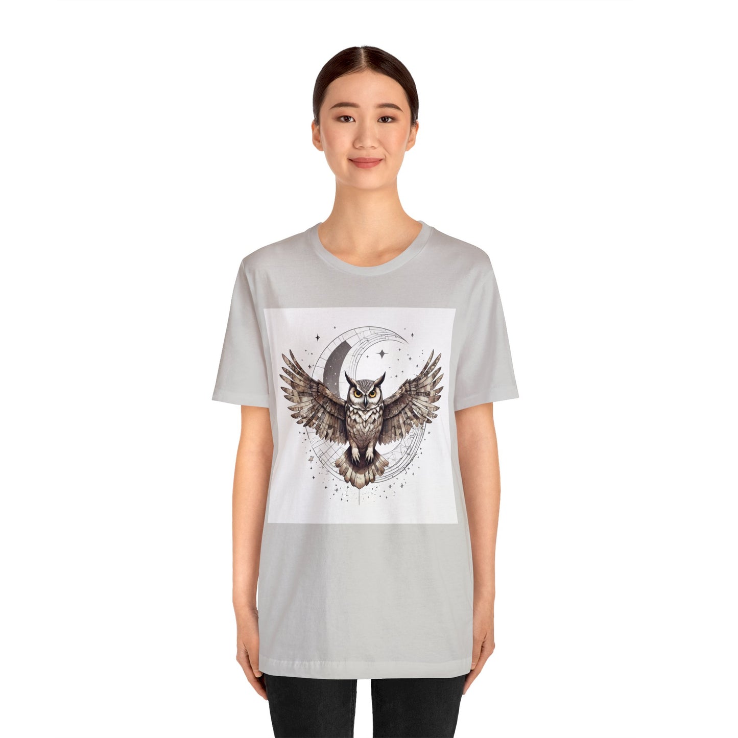 Midnight Sentinel - Geometric Animals Series T-Shirt