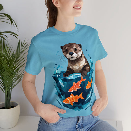 Otterly Cute - Geometric Animals Series T-Shirt