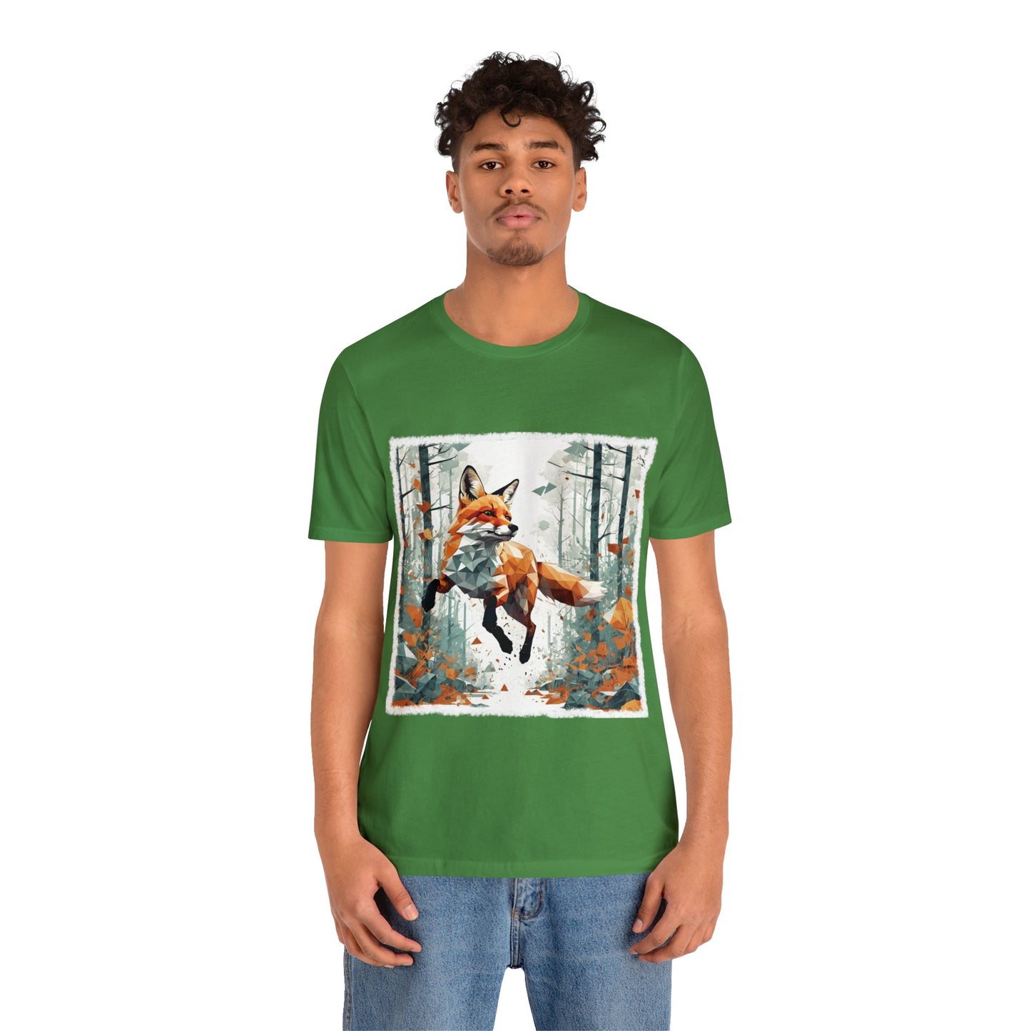 Fox in the Forest - Geometric Animals Series T-Shirt