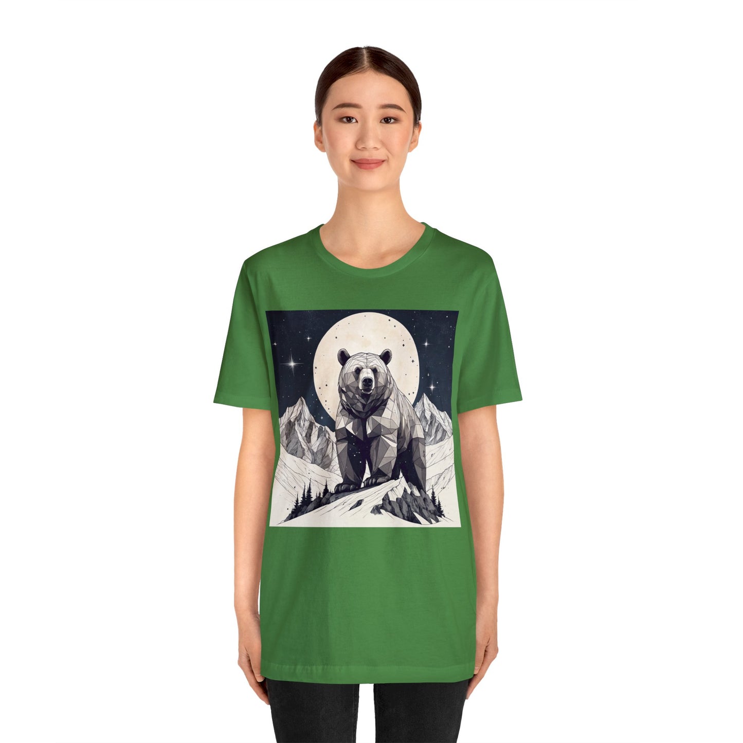 Lunar Bear - Geometric Animals Series T-Shirt