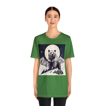 Lunar Bear - Geometric Animals Series T-Shirt