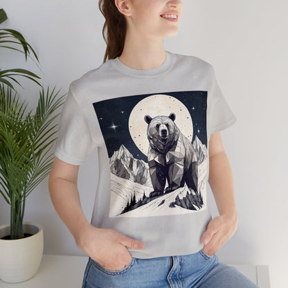 Lunar Bear - Geometric Animals Series T-Shirt