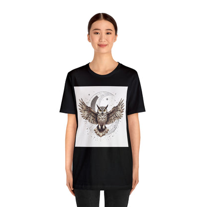 Midnight Sentinel - Geometric Animals Series T-Shirt