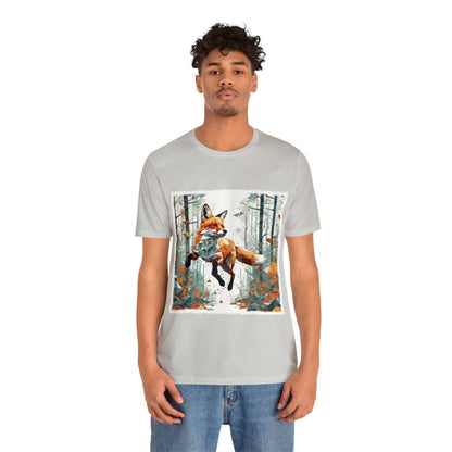 Fox in the Forest - Geometric Animals Series T-Shirt