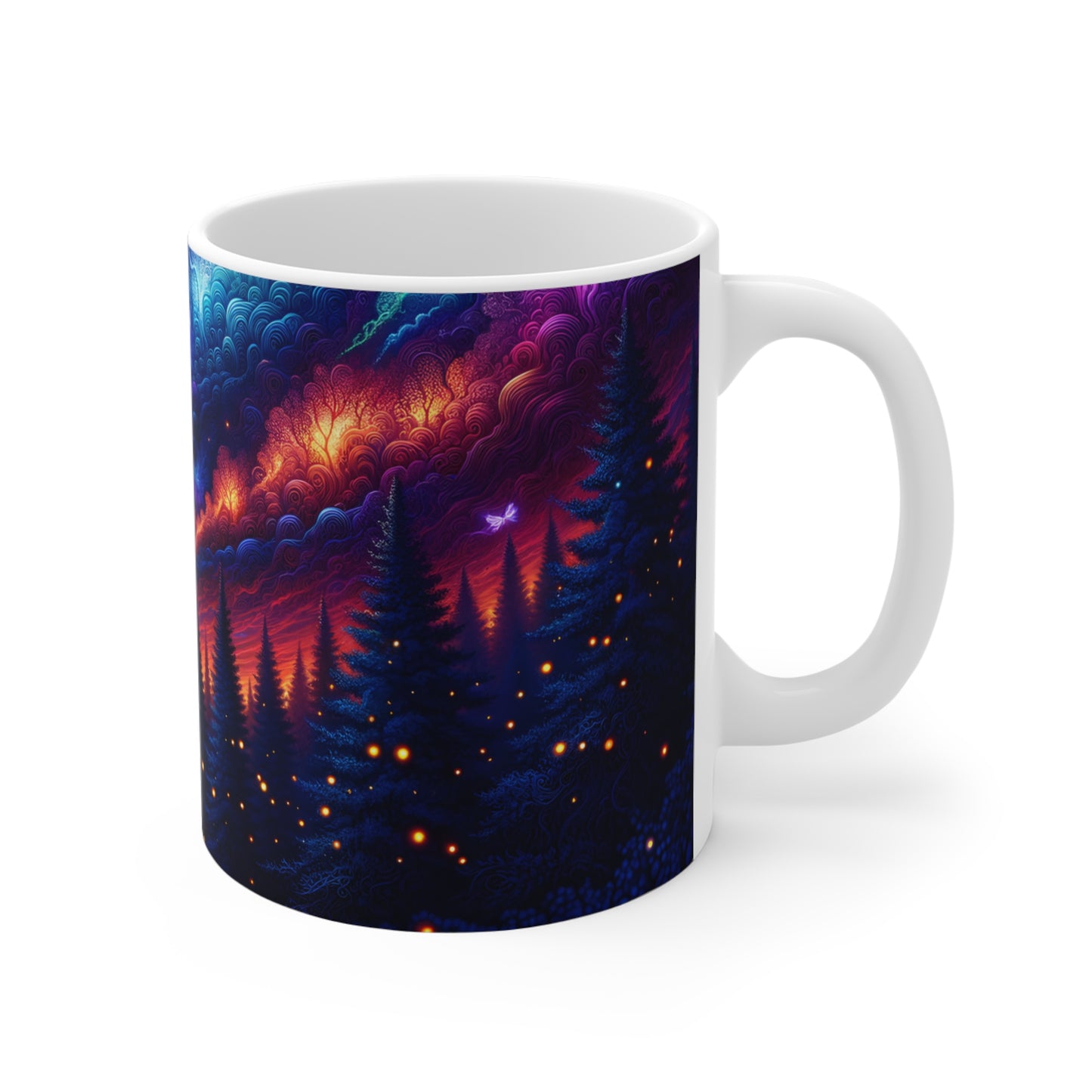 Enchanted Forest Twilight Mug - White