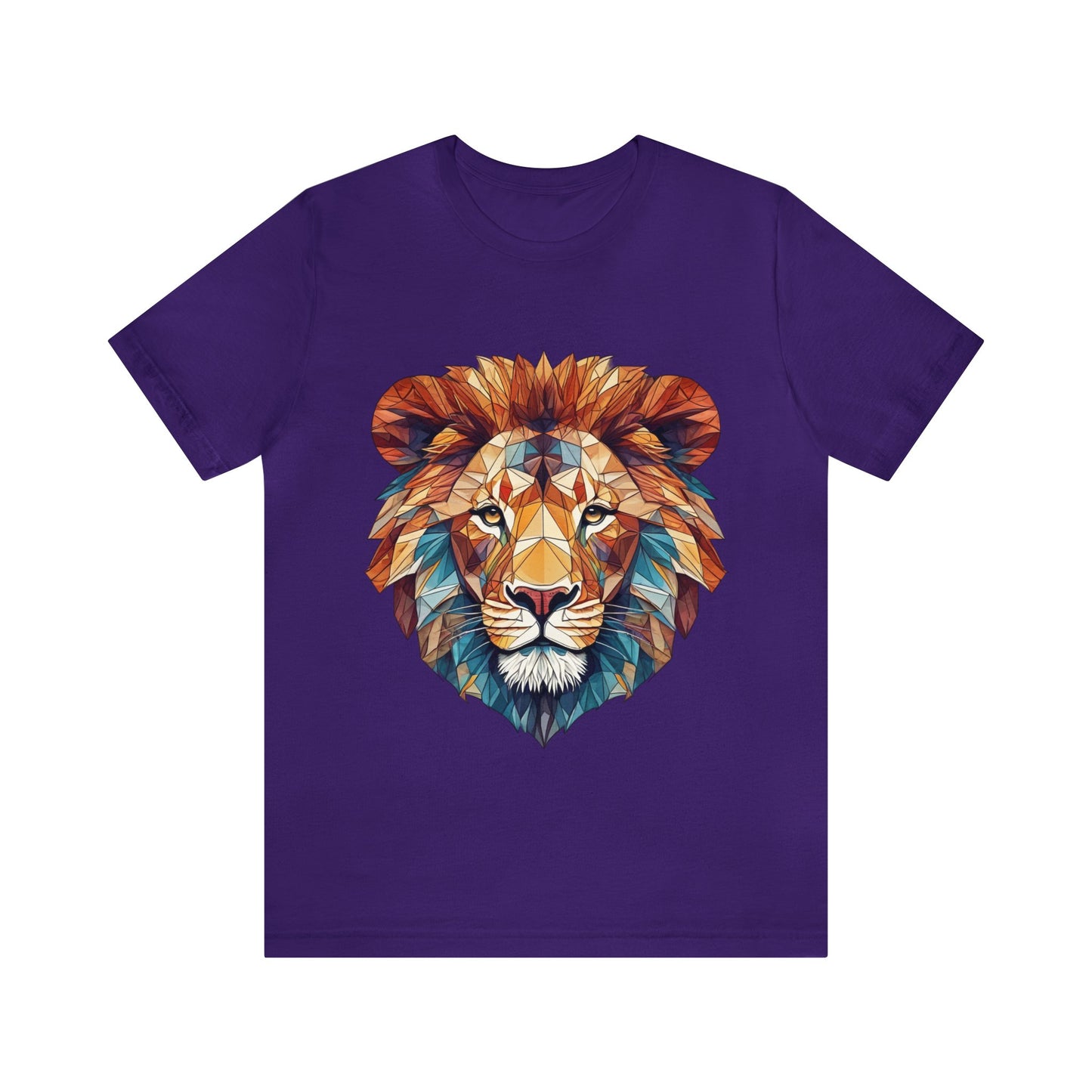 Geometric Lion - Geometric Animals Series T-Shirt