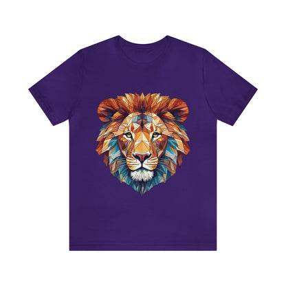 Geometric Lion - Geometric Animals Series T-Shirt