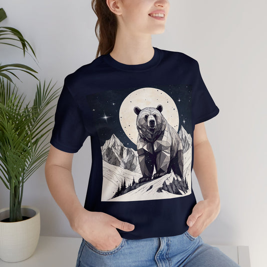 Lunar Bear - Geometric Animals Series T-Shirt