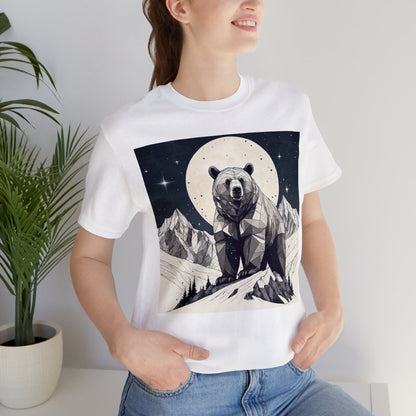 Lunar Bear - Geometric Animals Series T-Shirt