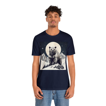 Lunar Bear - Geometric Animals Series T-Shirt