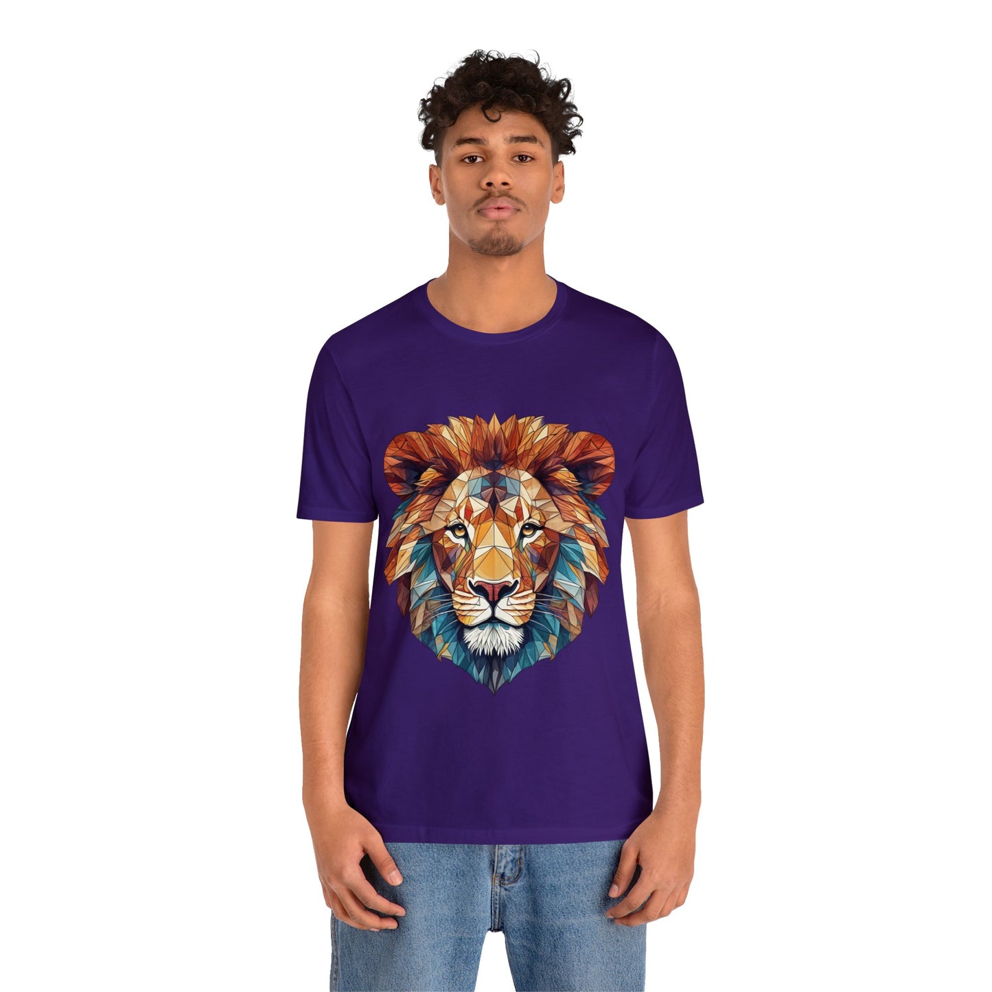 Geometric Lion - Geometric Animals Series T-Shirt