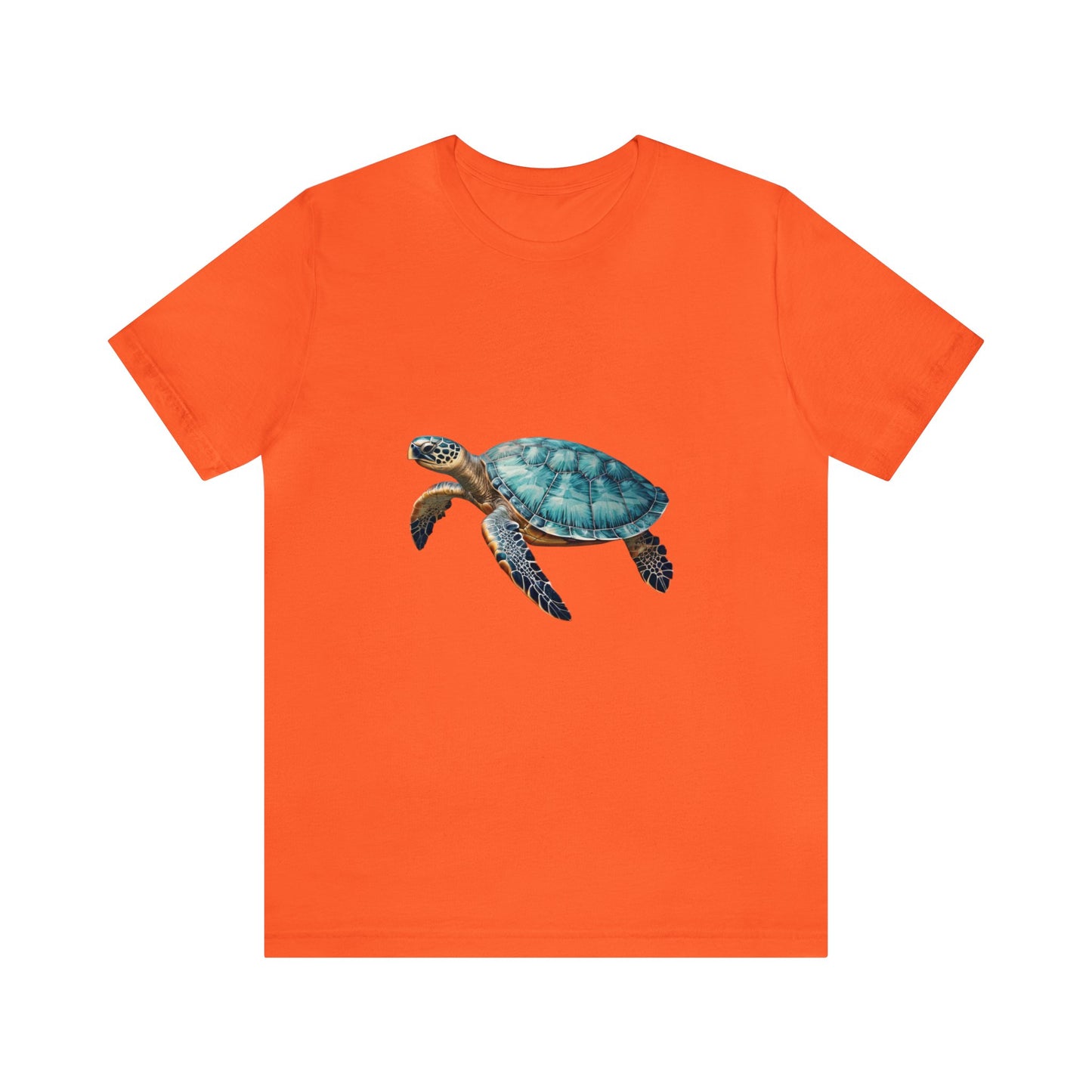 Emerald Shelled Sea Turtle - Geometric Animals Series T-Shirt