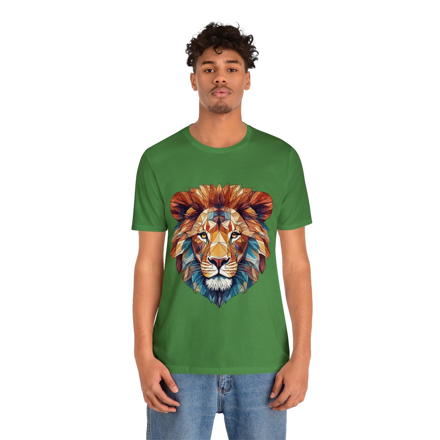 Geometric Lion - Geometric Animals Series T-Shirt