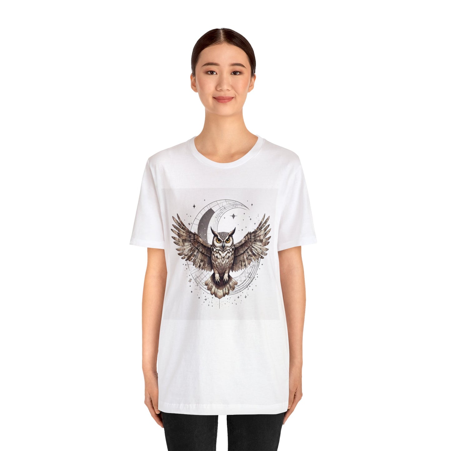 Midnight Sentinel - Geometric Animals Series T-Shirt