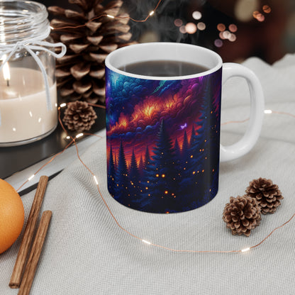 Enchanted Forest Twilight Mug - White