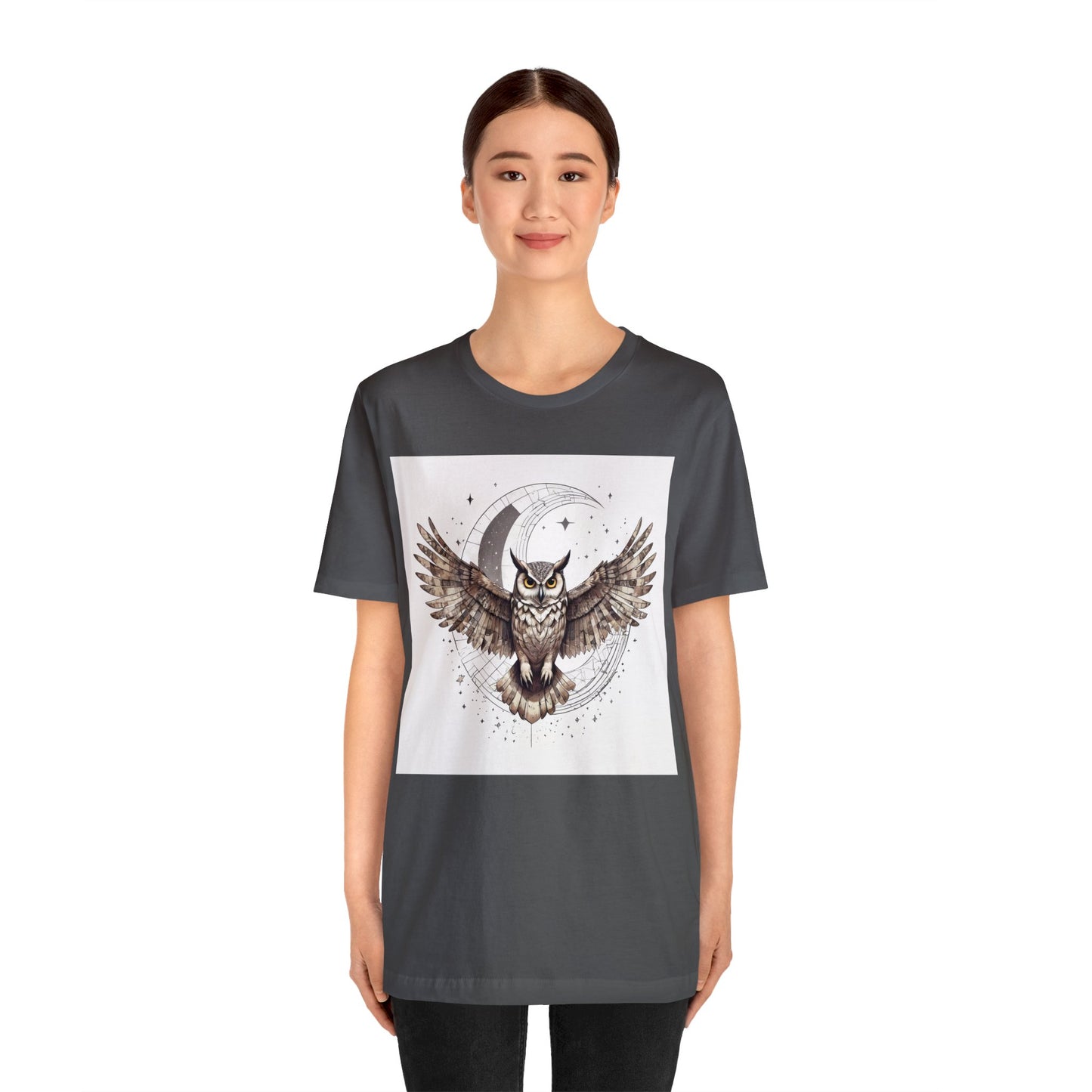 Midnight Sentinel - Geometric Animals Series T-Shirt