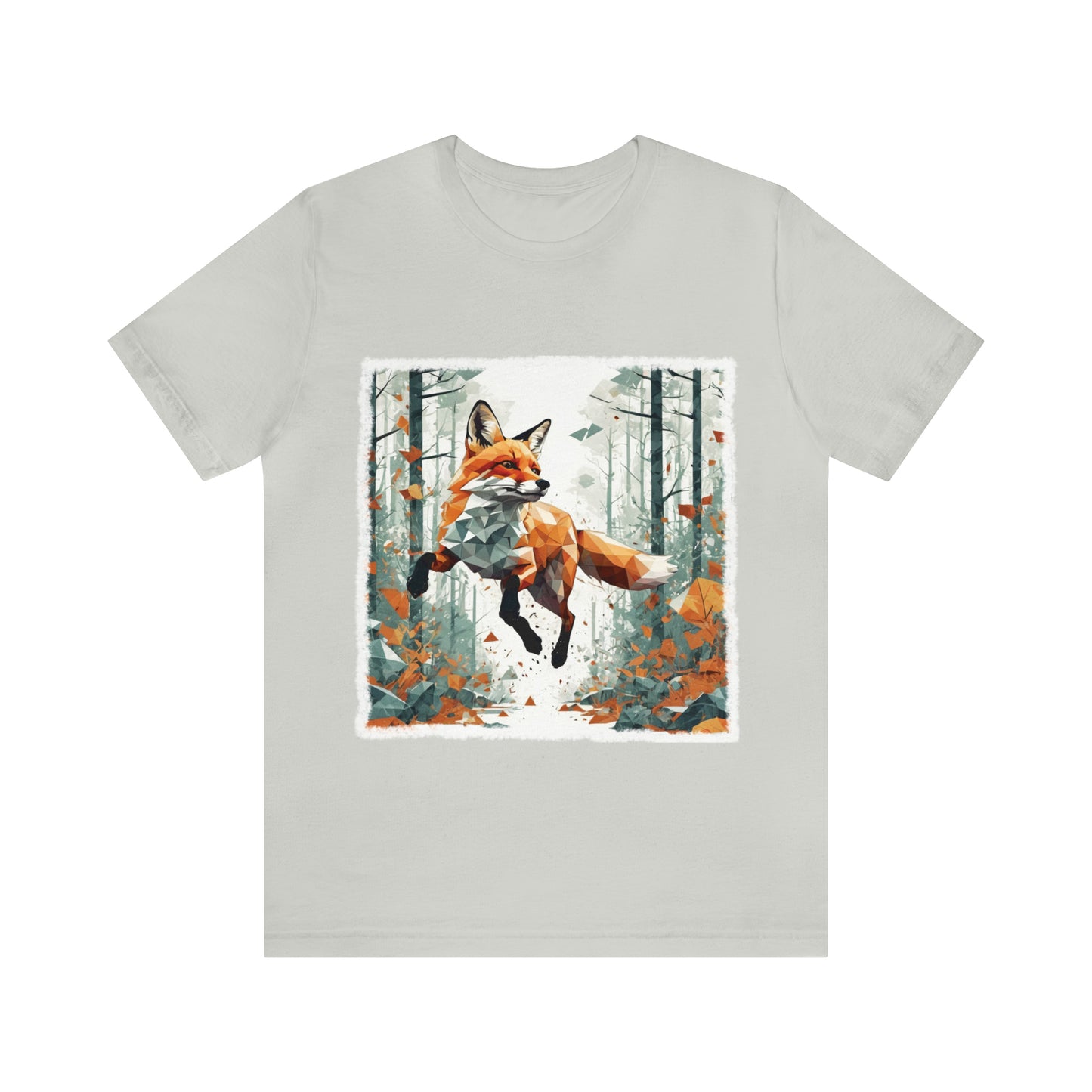 Fox in the Forest - Geometric Animals Series T-Shirt