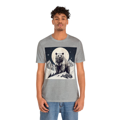 Lunar Bear - Geometric Animals Series T-Shirt