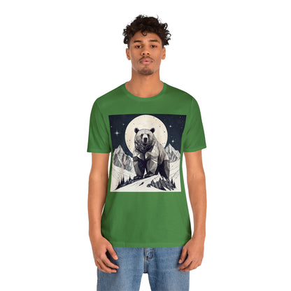 Lunar Bear - Geometric Animals Series T-Shirt