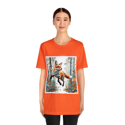 Fox in the Forest - Geometric Animals Series T-Shirt