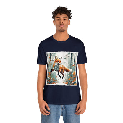 Fox in the Forest - Geometric Animals Series T-Shirt