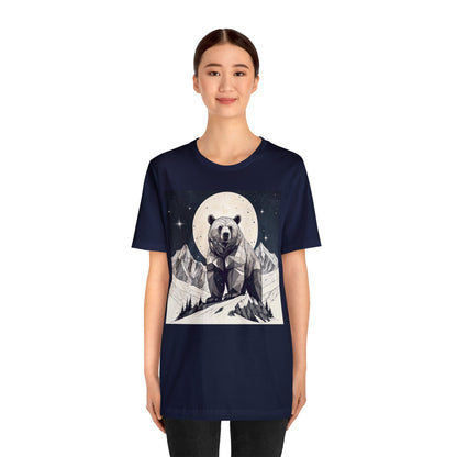 Lunar Bear - Geometric Animals Series T-Shirt