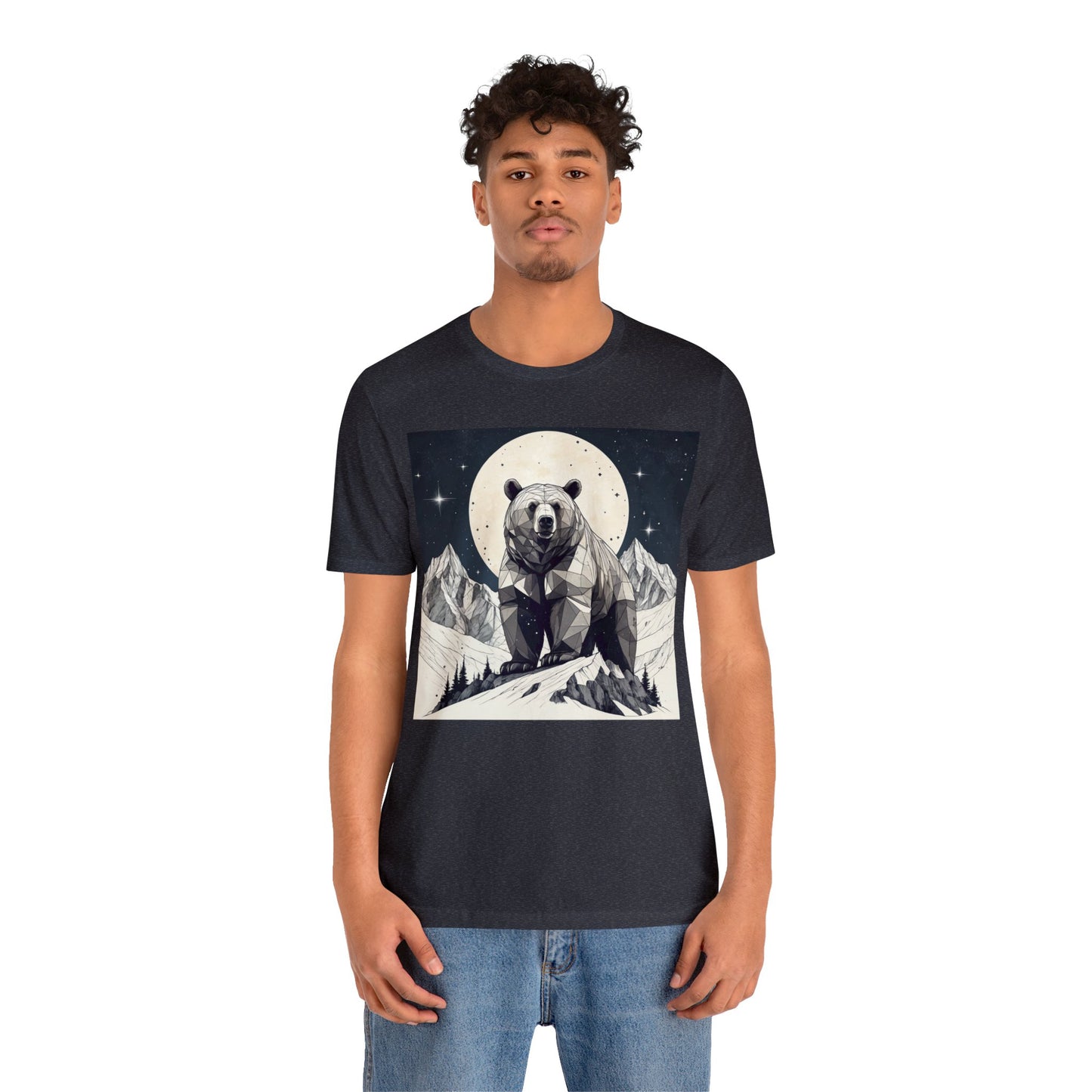 Lunar Bear - Geometric Animals Series T-Shirt