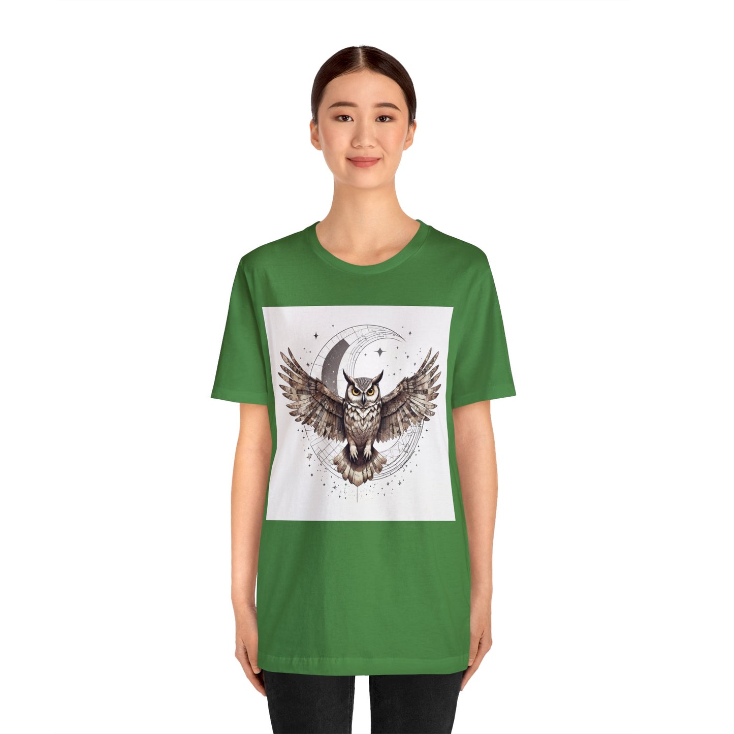 Midnight Sentinel - Geometric Animals Series T-Shirt