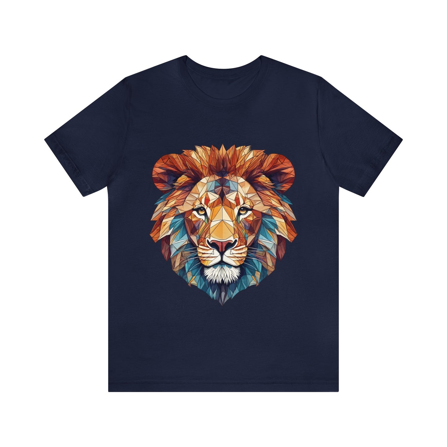 Geometric Lion - Geometric Animals Series T-Shirt