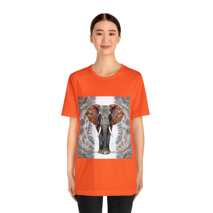 Mosaic Majesty Elephant - Geometric Animals Series T-Shirt