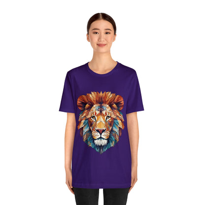 Geometric Lion - Geometric Animals Series T-Shirt