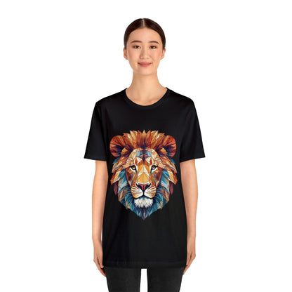 Geometric Lion - Geometric Animals Series T-Shirt