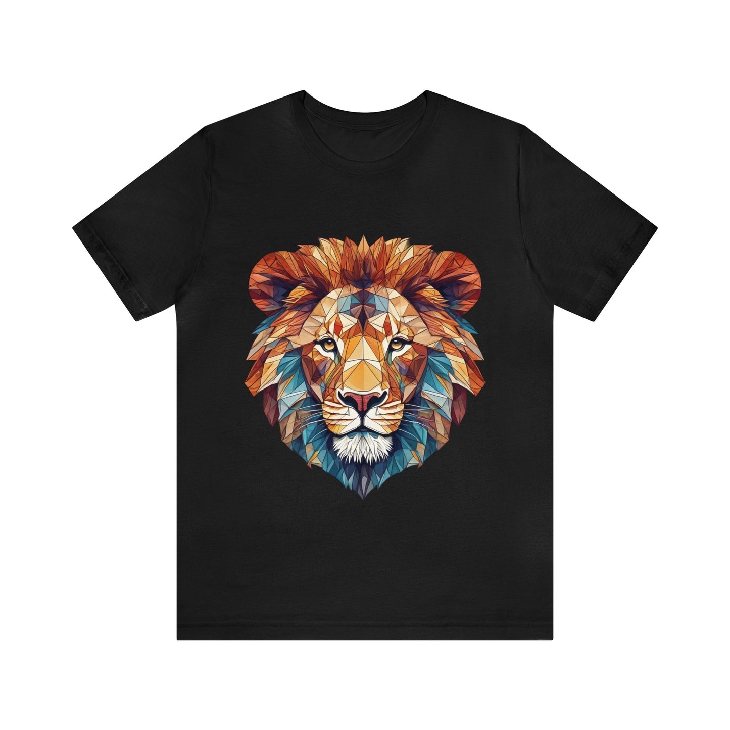 Geometric Lion - Geometric Animals Series T-Shirt