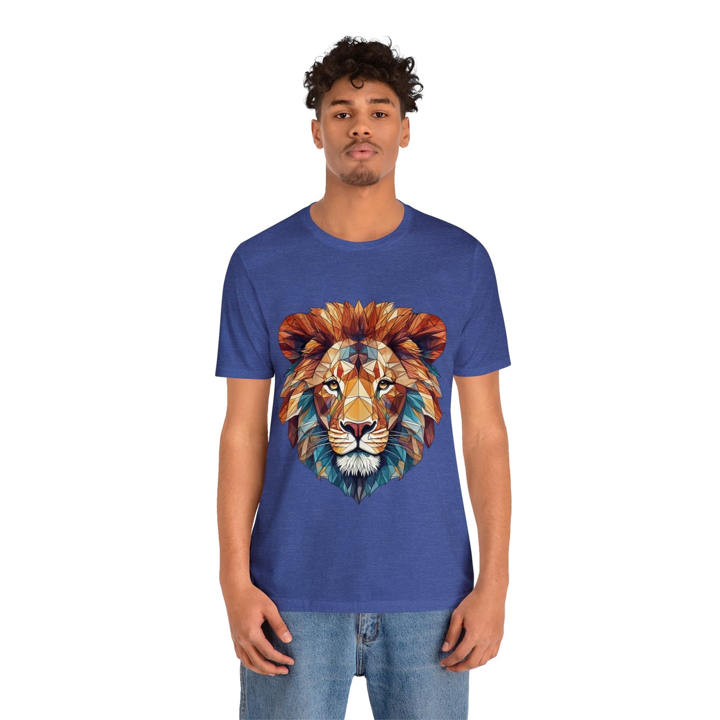 Geometric Lion - Geometric Animals Series T-Shirt