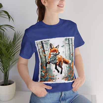 Fox in the Forest - Geometric Animals Series T-Shirt