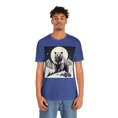 Lunar Bear - Geometric Animals Series T-Shirt