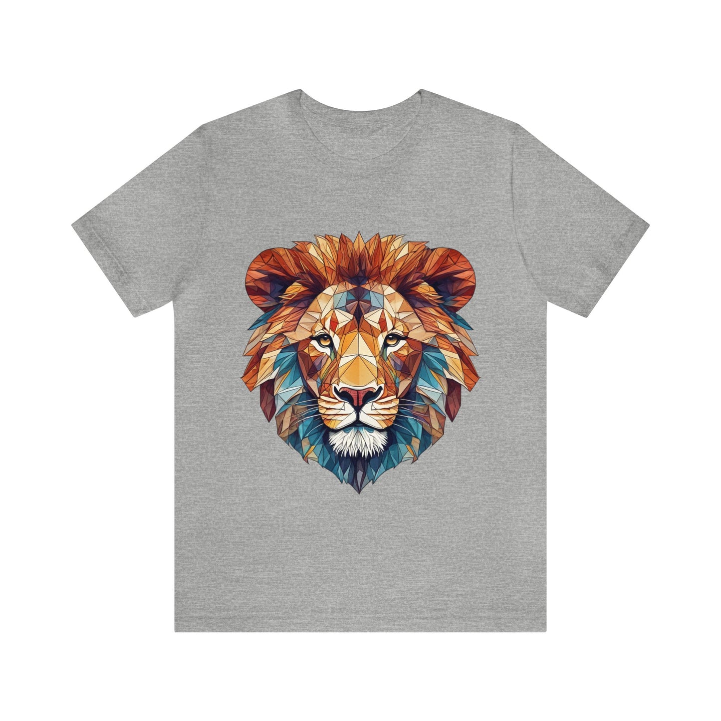 Geometric Lion - Geometric Animals Series T-Shirt