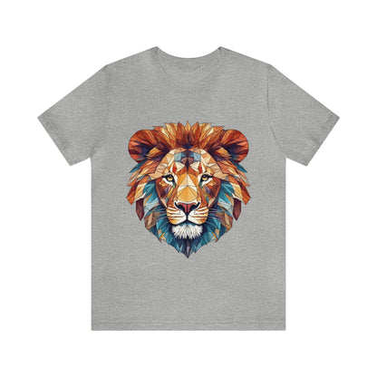 Geometric Lion - Geometric Animals Series T-Shirt